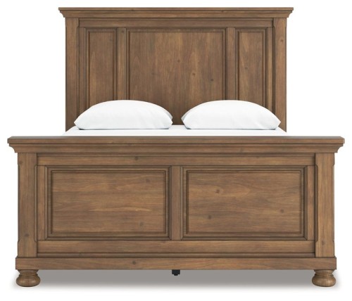 Feddinger - Medium Brown - King Panel Bed
