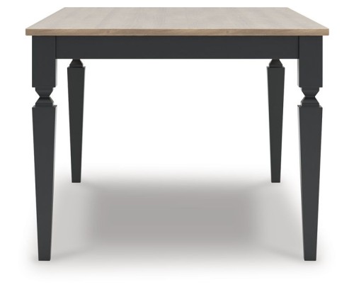 Brenkerton - Grayish Brown / Black - Rectangular Dining Room Table