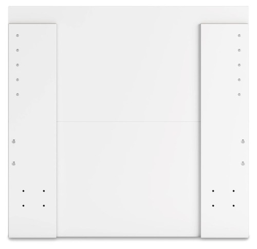 Onita - White - Queen Panel Platform Bed With 2 Side Storage