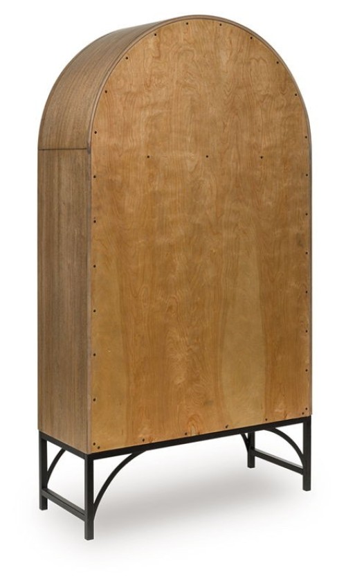 Gwenwich - Natural / Black - Accent Cabinet