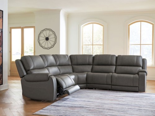 5Z - Pittson - 6-Piece Power Reclining Sectional With Storage Console - Anchor