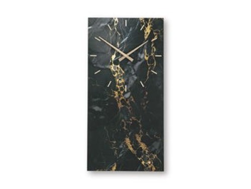 Teague - Black / Gold Finish - Wall Clock