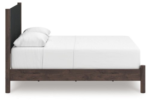 Pamytta - Brown - King Upholstered Panel Bed