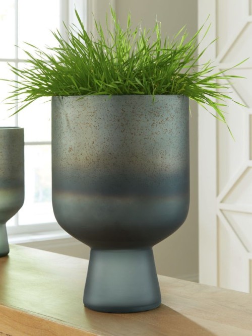 Pennmore - Antique Blue - Vase - 12"