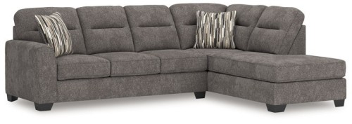 Olten - Graphite - 2-Piece Sectional With RAF Corner Chaise