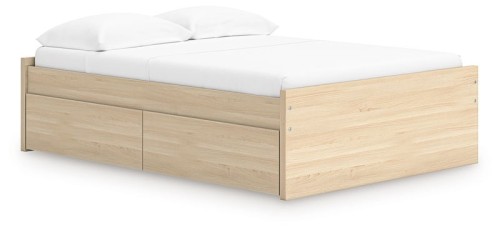 Onita - Natural - Twin Platform Bed With 1 Side Storage