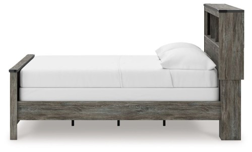 Frandern - Gray - Full Bookcase Panel Bed With Storage
