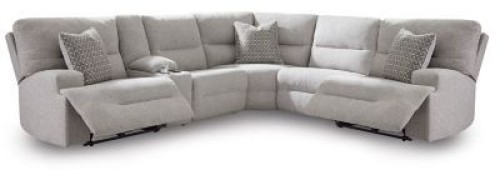 Acklen Place - Pewter - 6-Piece Power Reclining Sectional