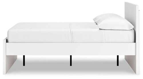 Onita - White - Queen Panel Platform Bed With 2 Side Storage