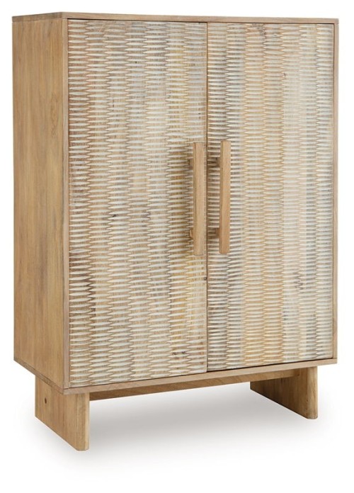 Dallinbury - Natural / White Wash - Accent Cabinet