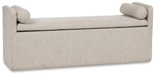 Galliden - Beige - Large Upholstered Dining Room Bench