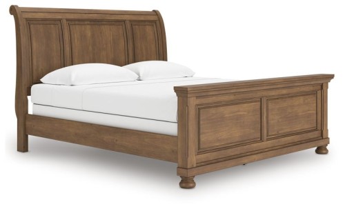 Feddinger - Medium Brown - King Sleigh Bed