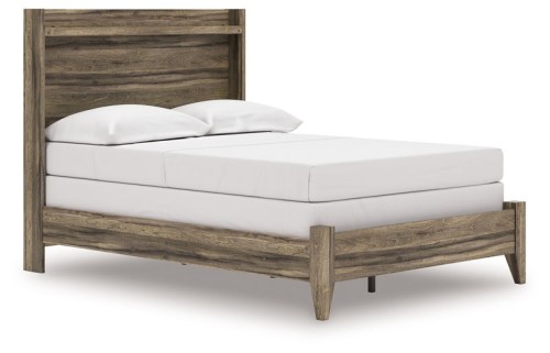 Elbrim - Brown - Queen Panel Bed