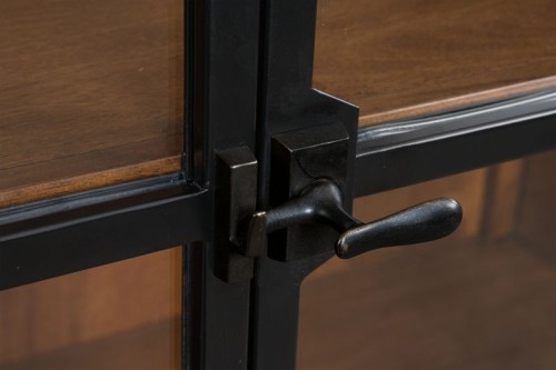 Greddinton - Black / Brown - Display Cabinet