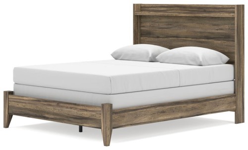 Elbrim - Brown - Queen Panel Bed
