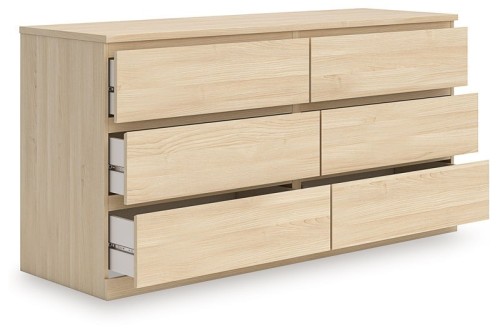 Onita - Natural - Six Drawer Dresser