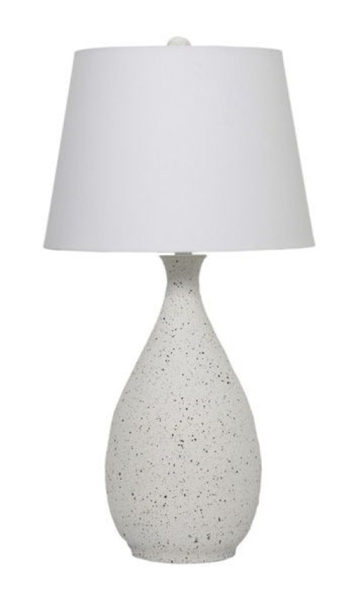 Wyattford - White / Black - Metal Table Lamp