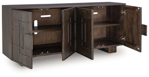 Cato - Dark Brown - Accent Cabinet