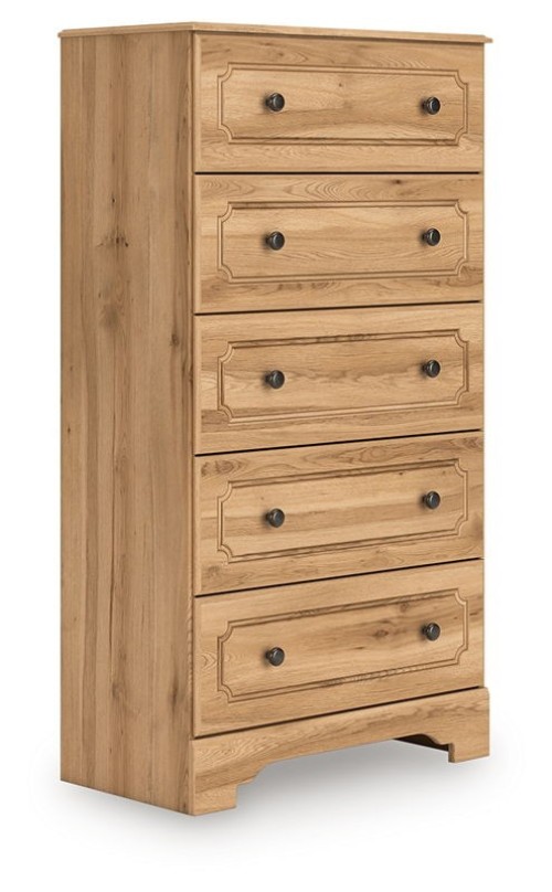 Aleaport - Warm Brown - Five Drawer Chest