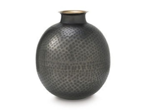 Woody - Pewter / Gold Finish - Vase - 14"
