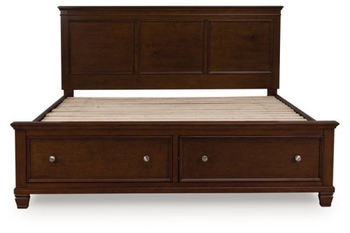 Danabrin - Brown - King Panel Storage Bed