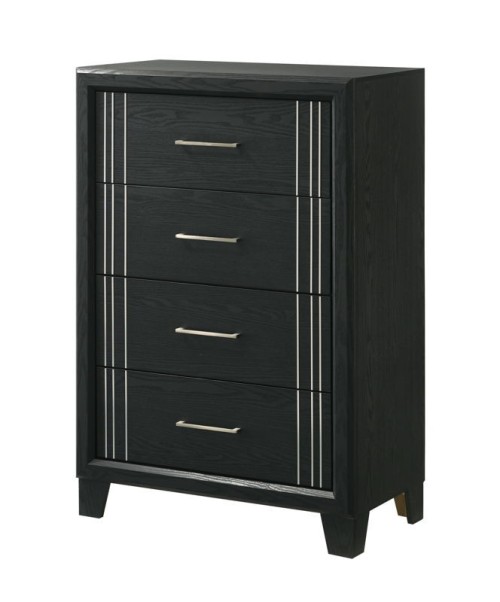 Charlie - Full 5 Piece Bedroom Set - Charcoal