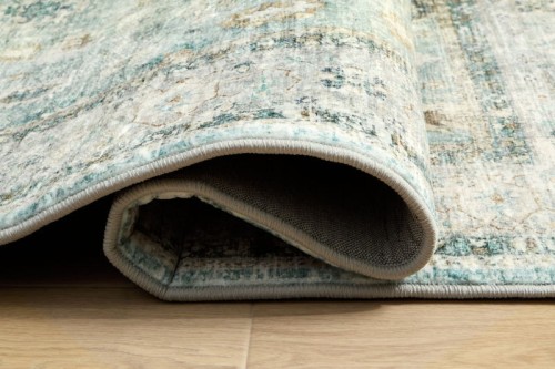 Ladstoney - Teal / Beige / Ochre - Medium Rug