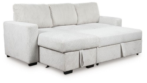 Wohlen - Alloy - 2-Piece Sectional With Pop Up Sleeper And LAF Corner Chaise