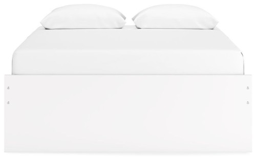 Onita - White - Full Platform Bed With 1 Side Storage
