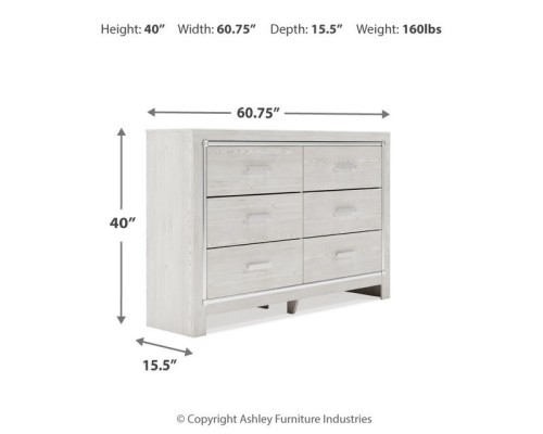 Altyra - White - Dresser, Mirror