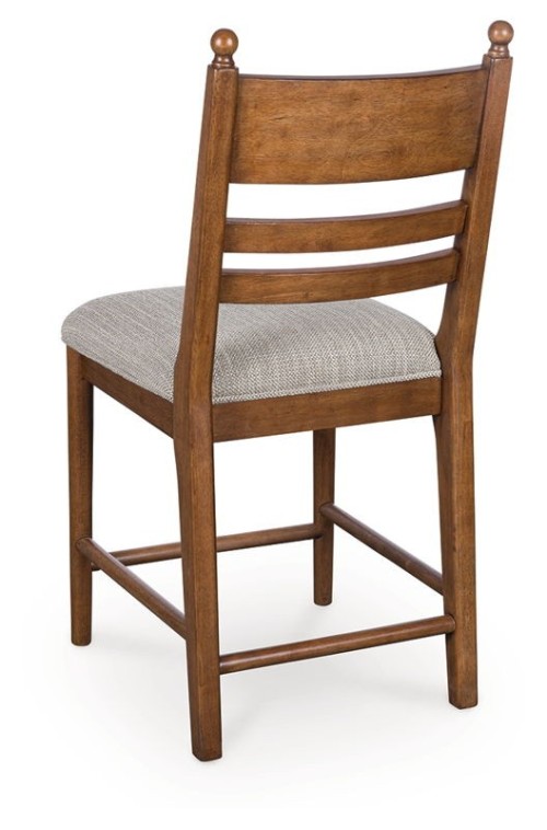 Greddinton - Black - Upholstered Barstool (Set of 2)