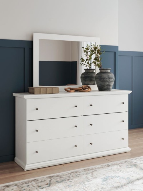 Bostwick Shoals - White - Dresser and Mirror