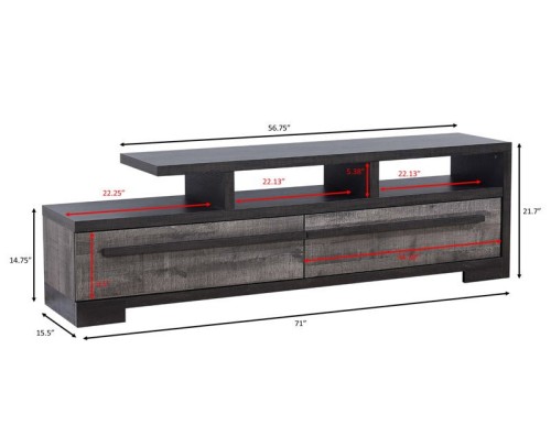 Remington - TV Stand - Dark Brown