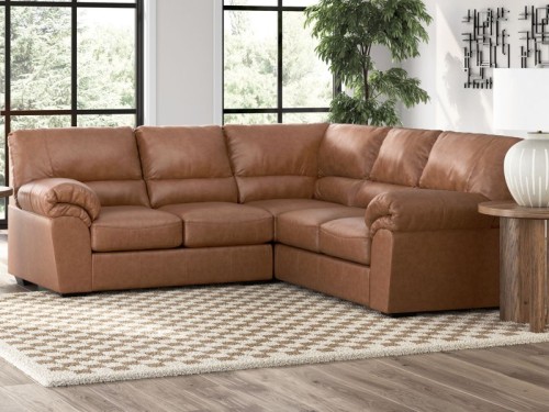 WillowBend - Caramel - 2-Piece Sectional With RAF Loveseat