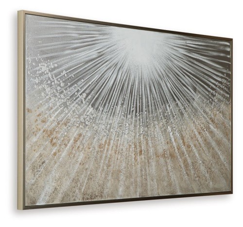 Waldard - Gray / Taupe / White - Wall Art