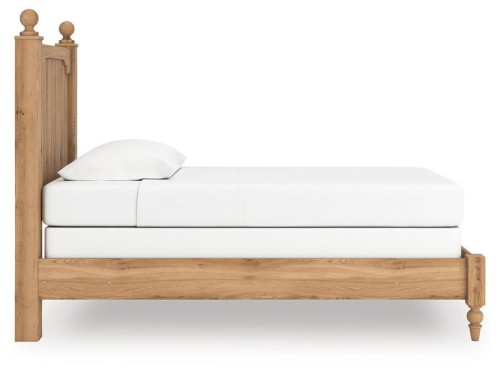 Aleaport - Warm Brown - King Panel Bed