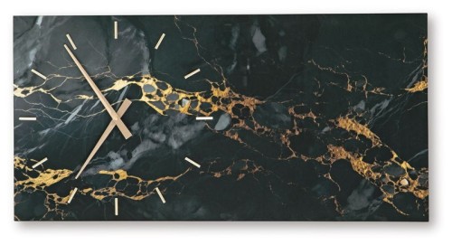 Teague - Black / Gold Finish - Wall Clock
