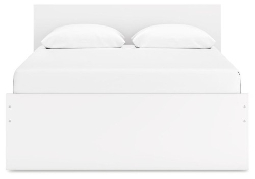 Onita - White - Queen Panel Platform Bed