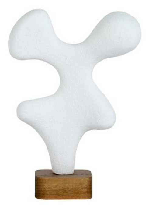 Lavarsen - White / Brown - Sculpture - 16.75"