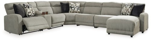 Colleyville - Stone - 5-Piece Power Reclining Sectional With RAF Chaise
