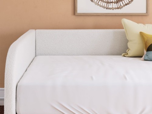Arloster - Tan / White - Twin Upholstered Day Bed