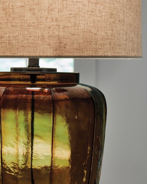 Bainmore - Amber - Glass Table Lamp
