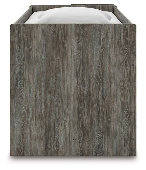 Frandern - Gray - Twin Loft Bed With Drawer Storage
