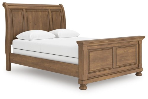 Feddinger - Medium Brown - King Sleigh Bed