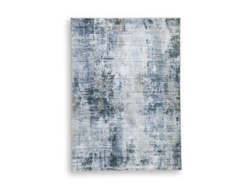 Arlenmont - Blue / White / Brown - Large Rug
