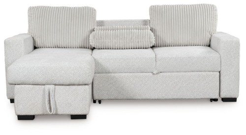 Wohlen - Alloy - 2-Piece Sectional With Pop Up Sleeper And LAF Corner Chaise