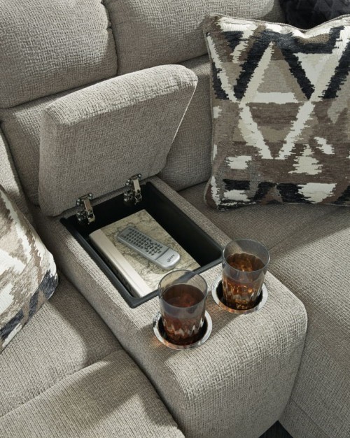 Colleyville - Stone - 5-Piece Power Reclining Sectional With RAF Chaise