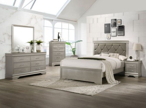 Amalia - Full 4 Piece Bedroom Set - Black