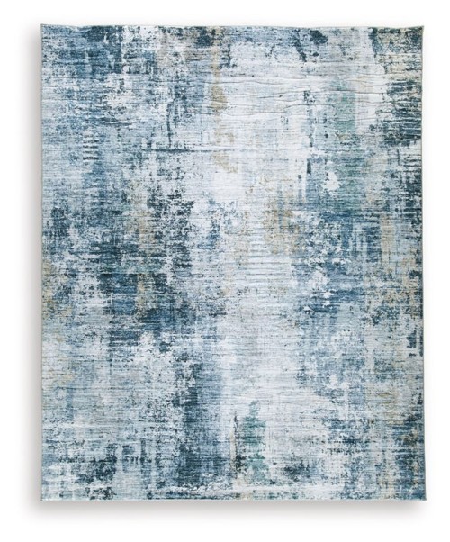 Arlenmont - Blue / White / Brown - Large Rug