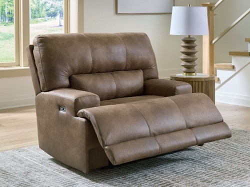 Beckley Place - Earth - Power Recliner With Adjustable Headrest